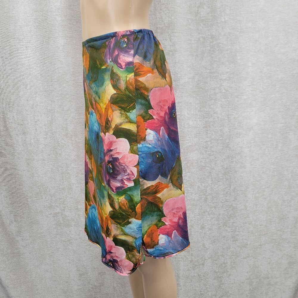 Van Roalte 60s Vintage Floral Multicolor Women's Half Slip Skirt - Picture 4 of 11